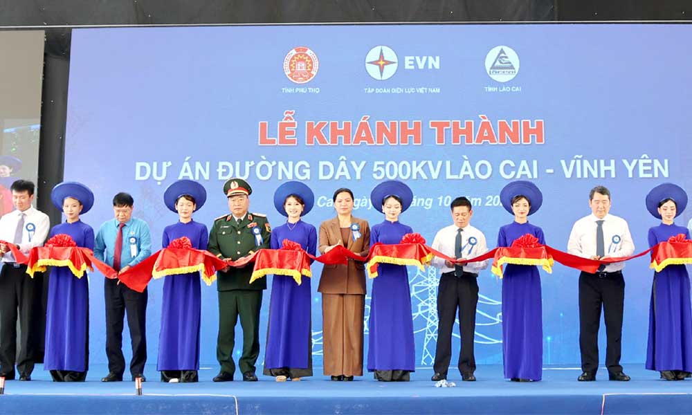 Lao Cai–Vinh Yen 500kV transmission line inaugurated